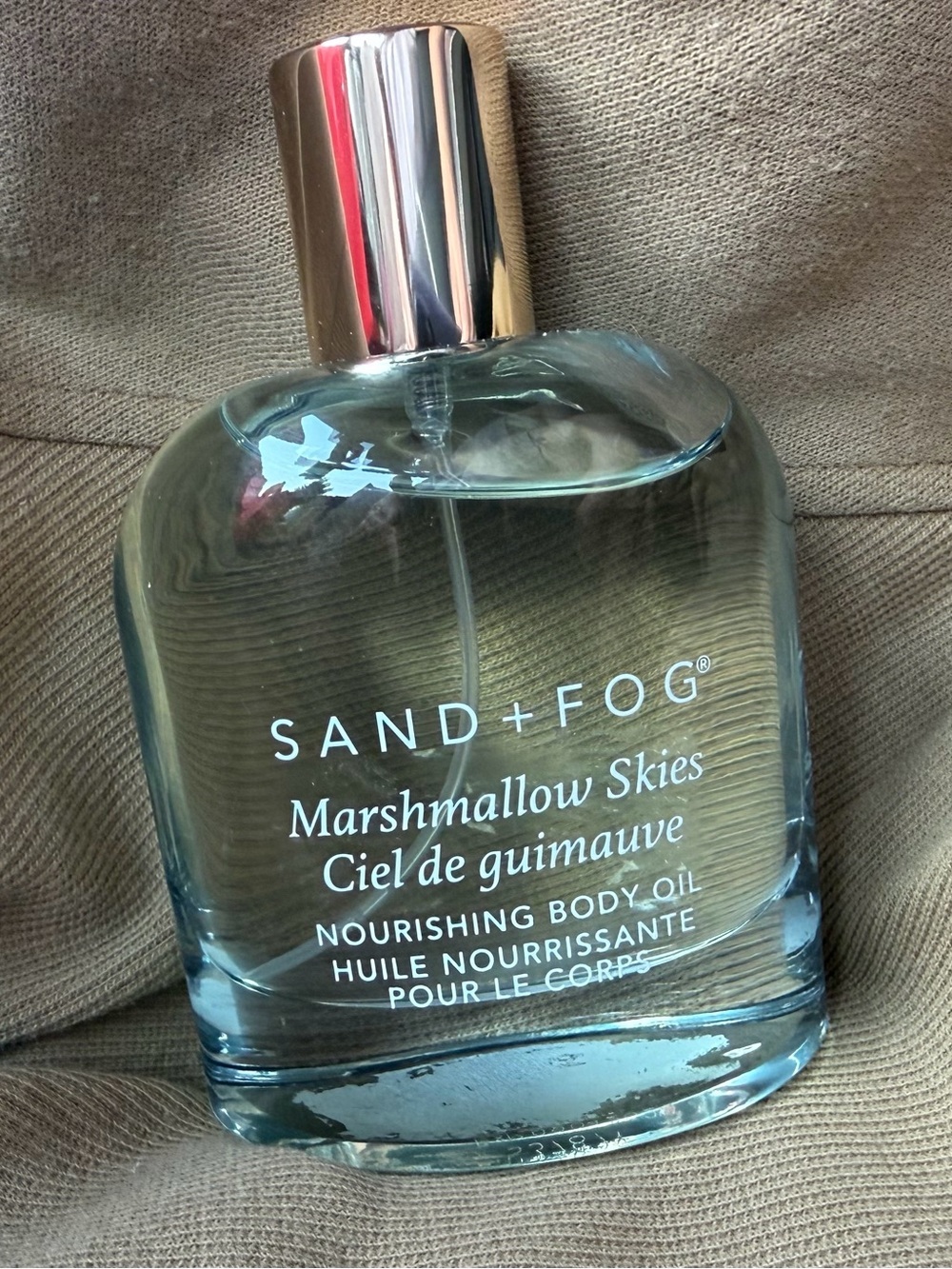 ✨New✨Sand + Fog: Nourishing Body Oil- Marshmallow Skies (100mL glass bottle)